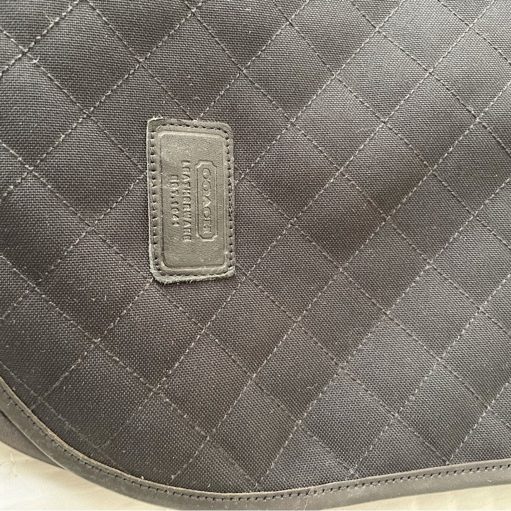 COACH Quilted Canvas/ leather trim Dog Raincoat Jacket XL